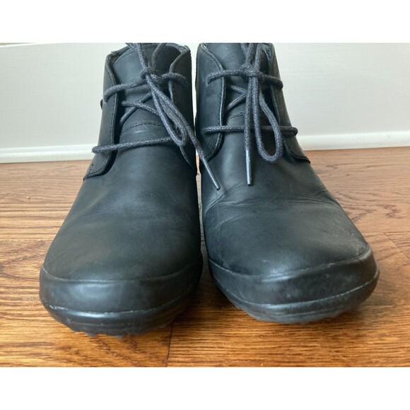 Merrell Womens Size 8 Veranda Lace Up Ankle Bootie Black Leather J42480 - Picture 5 of 11